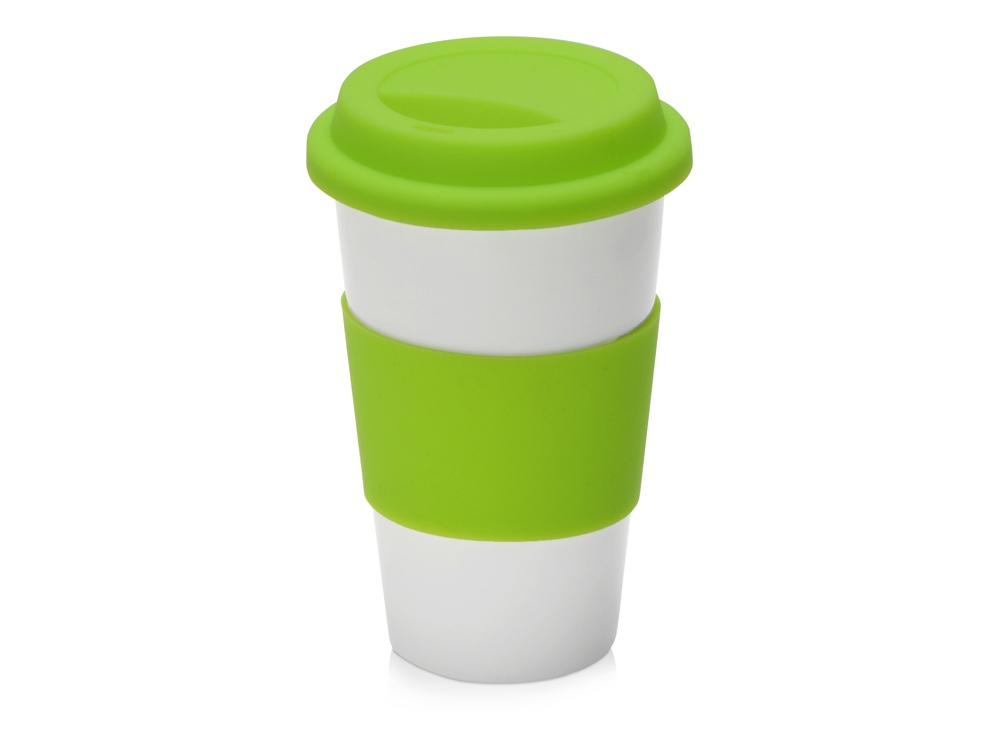 Фарфоровая кружка с двойными стенками Toronto, 300 мл, зеленое яблоко-0