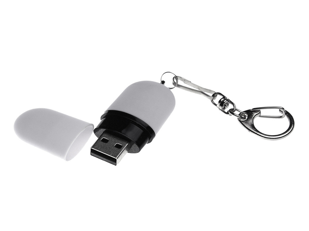 Флешка Goutte Soft-touch на 32 Гб, белый-1