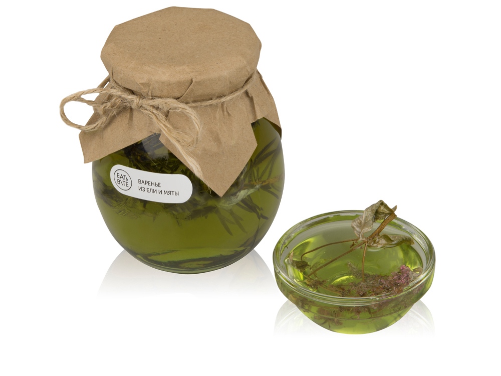 Сувенирный набор Варенье из ели и мяты в подарочной обертке 325 г-0