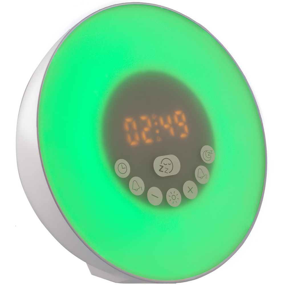 Лампа-колонка со световым будильником dreamTime, ver.2, белая-5