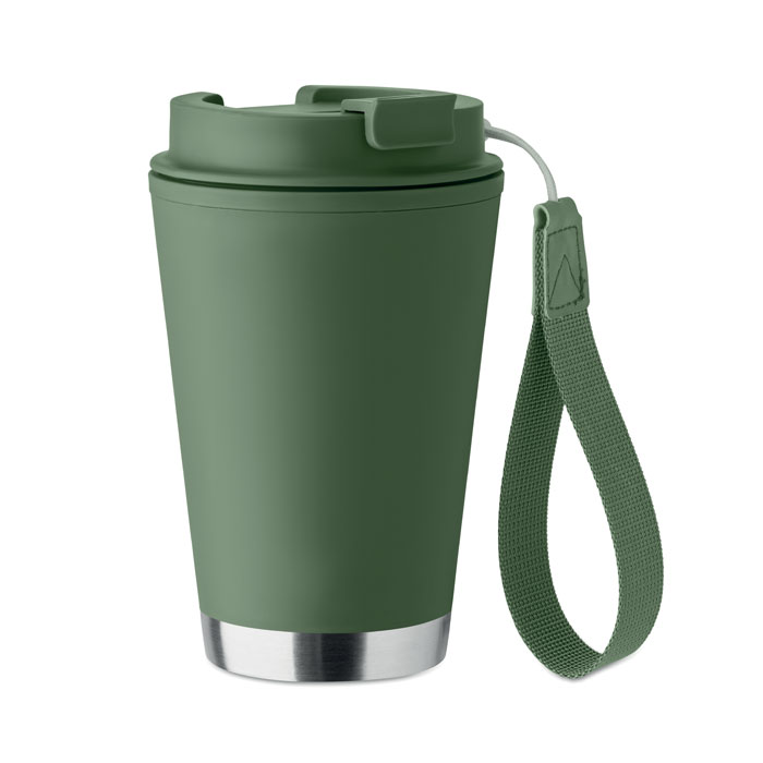 Double wall tumbler 300ml, тёмно-зелёный-0