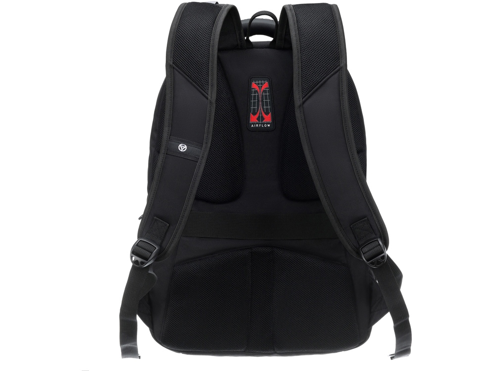 Рюкзак TORBER XPLOR с отделением для ноутбука 15, чёрный, полиэстер 900D, 34x22x46 см, 34л-2