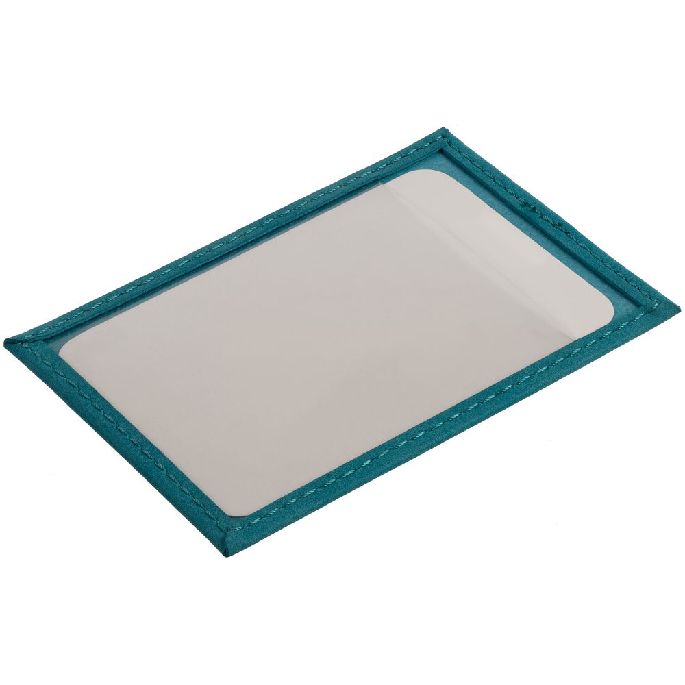 Чехол для пропуска Nubuk, бирюзовый-3