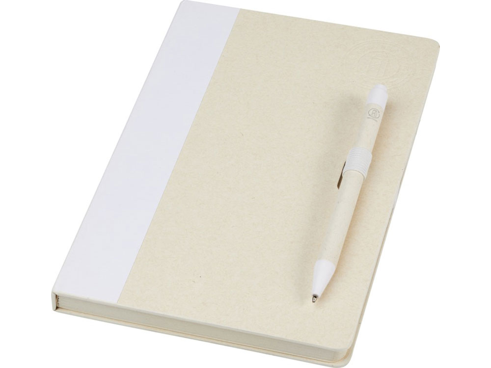 Блокнот размером A5 и шариковая ручка Dairy Dream, белый-0