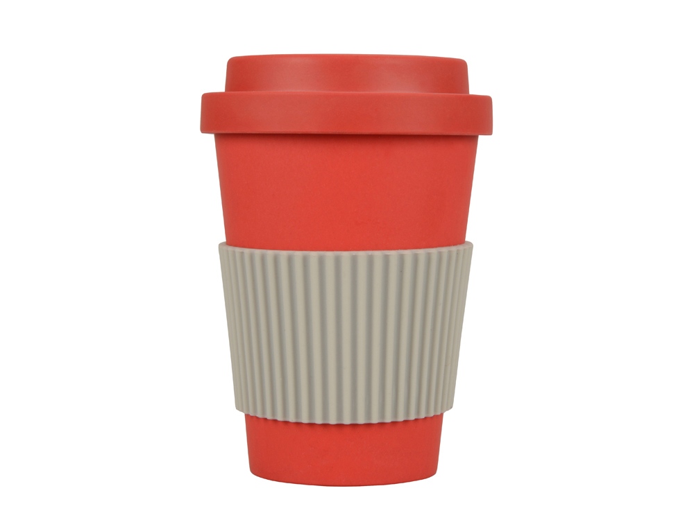 Термокружка Muffin из натуральных волокон, красный-1