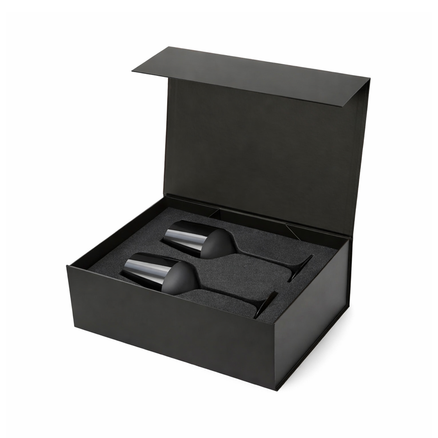 Подарочный набор 2 бокала для вина Блэк Эдишн (Black edition) в черной коробке-2