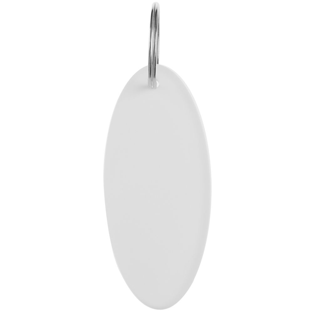 Брелок «Овал», белый-2