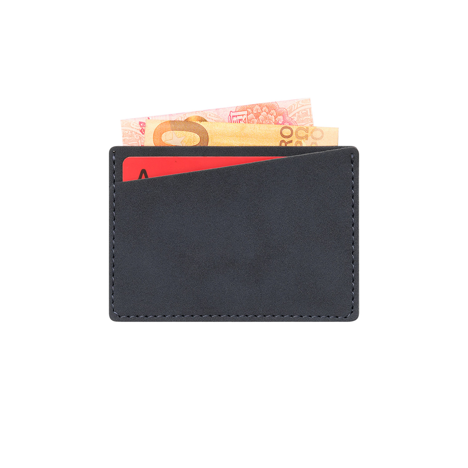 Кардхолдер Nuba со скошенным карманом, синий-1