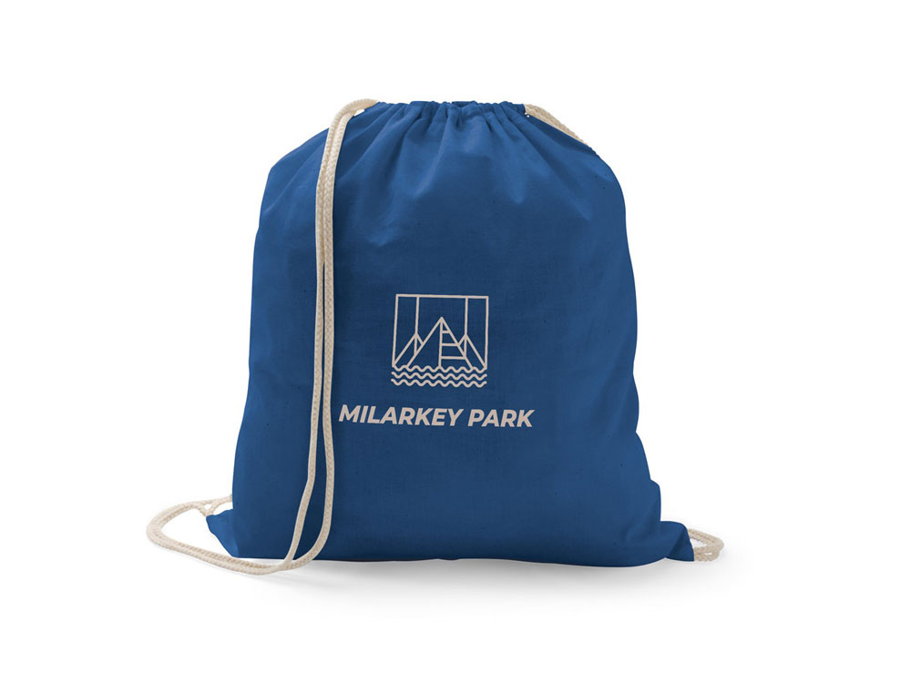 ILFORD. Сумка в формате рюкзака из 100% хлопка, Королевский синий-2