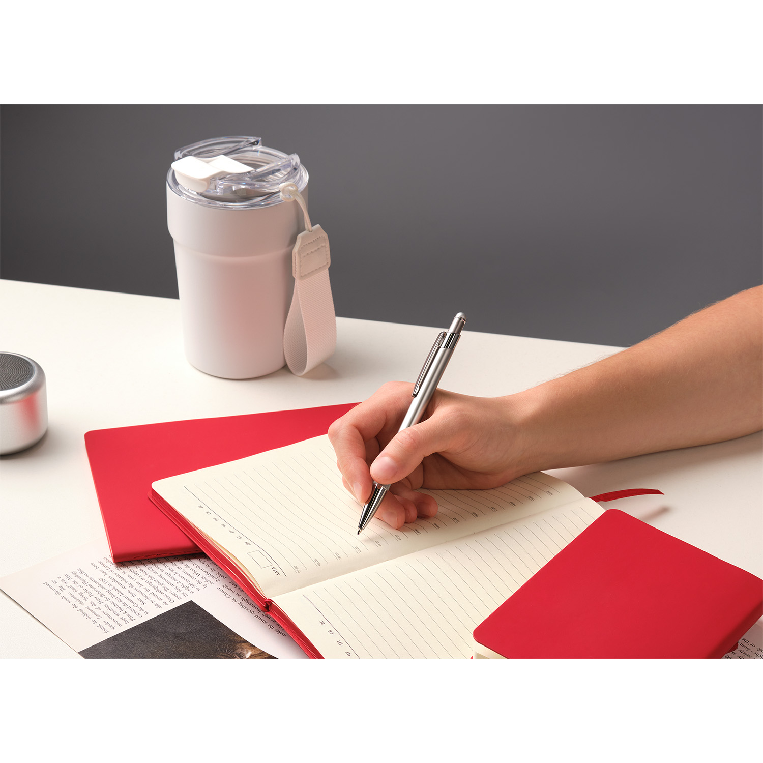 Шариковая ручка Levi, серая-5