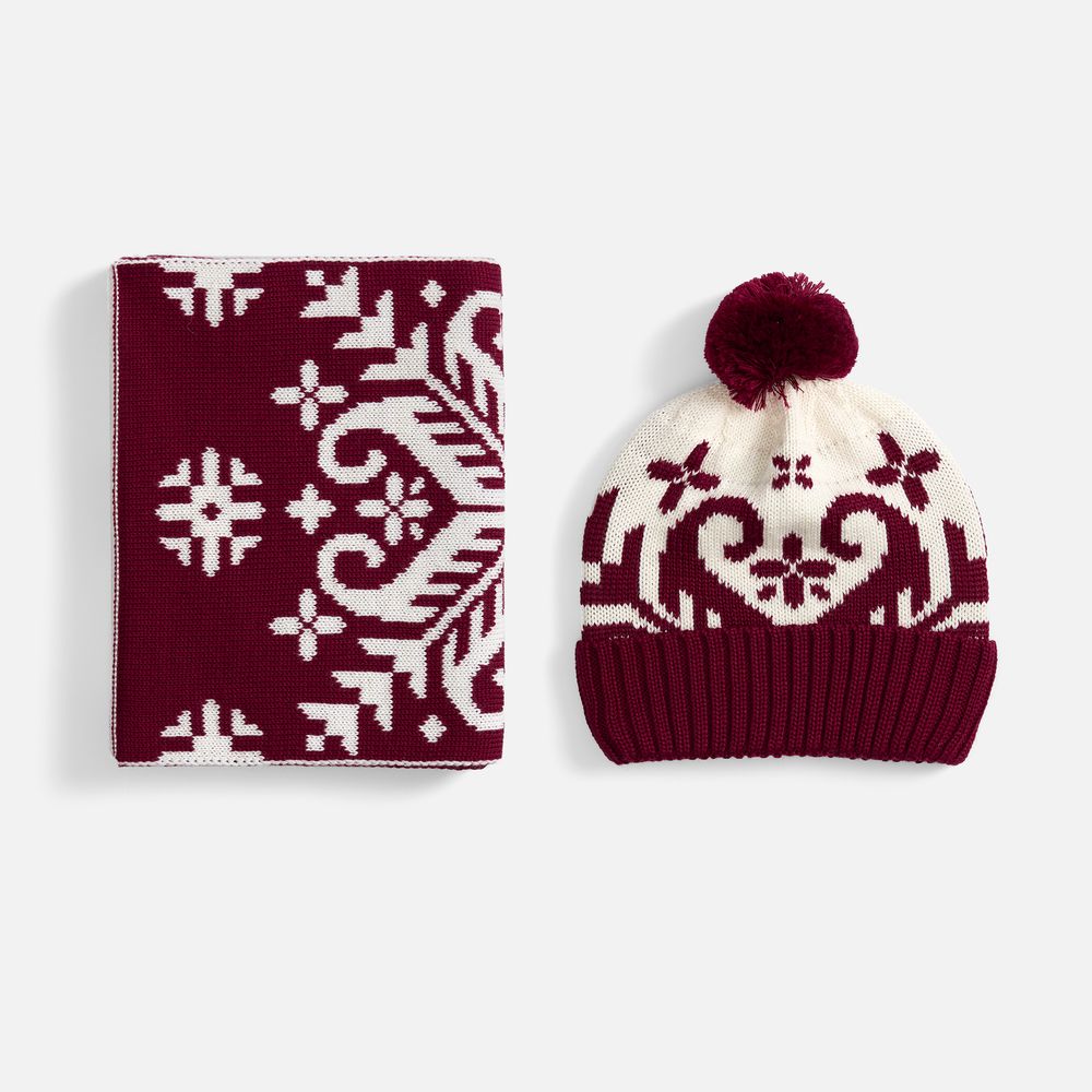 Шапка Wintertude, красная с белым-2