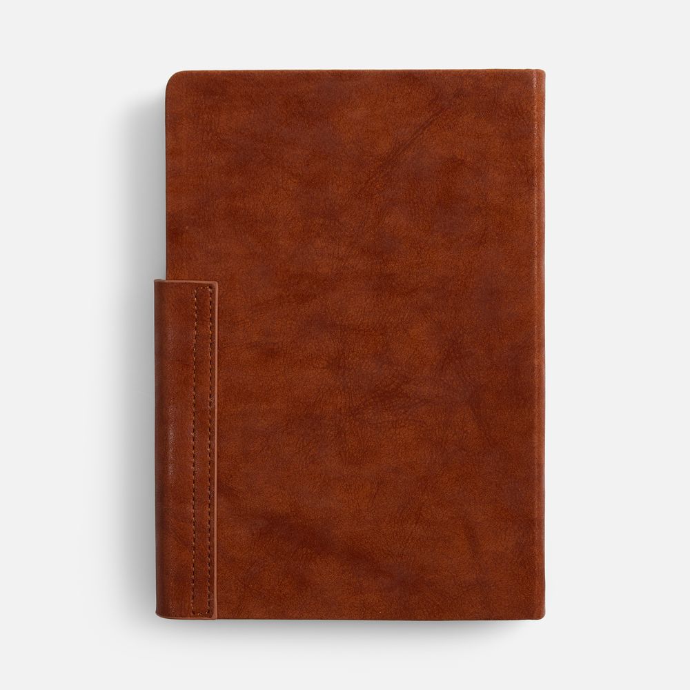 Ежедневник Leadmark, недатированный, коричневый-1