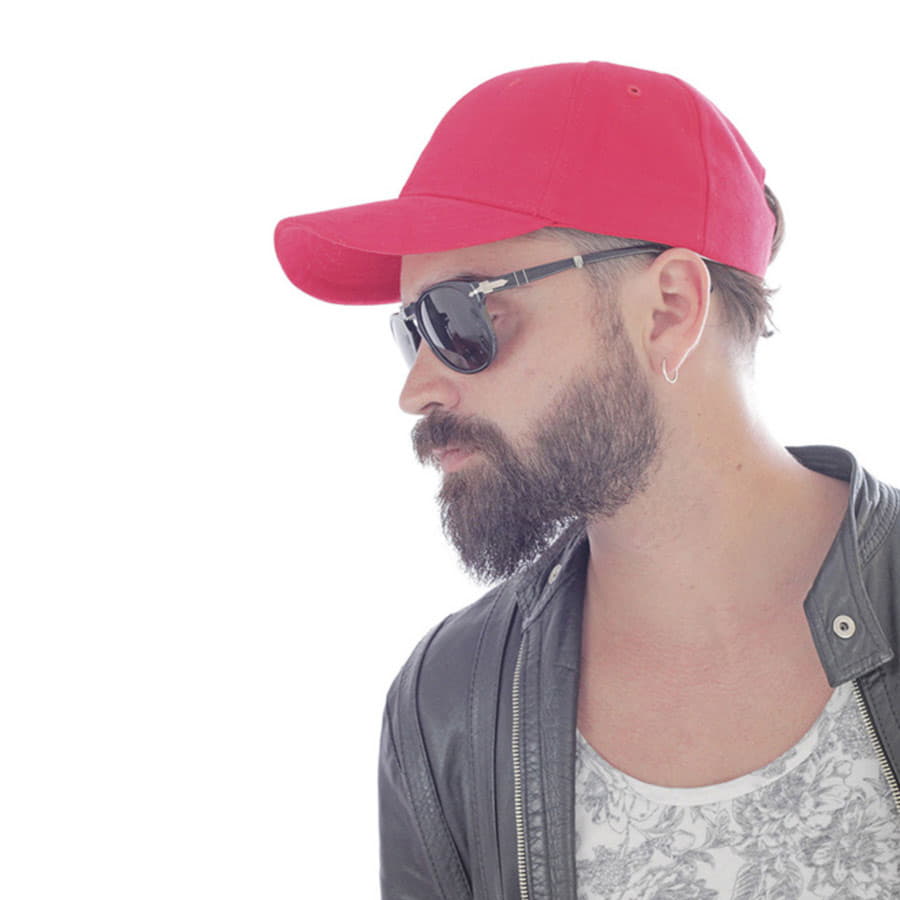 Бейсболка PILOT, 6 клиньев, металлическая застежка, черный-2