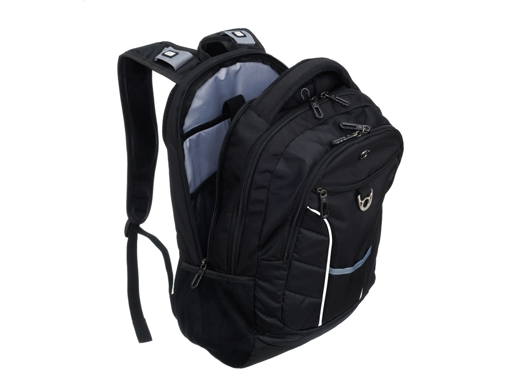 Рюкзак TORBER ПРОРЫВ с отделением для ноутбука 15, чёрный, полиэстер 600D, 35x20x47 см, 33л-7