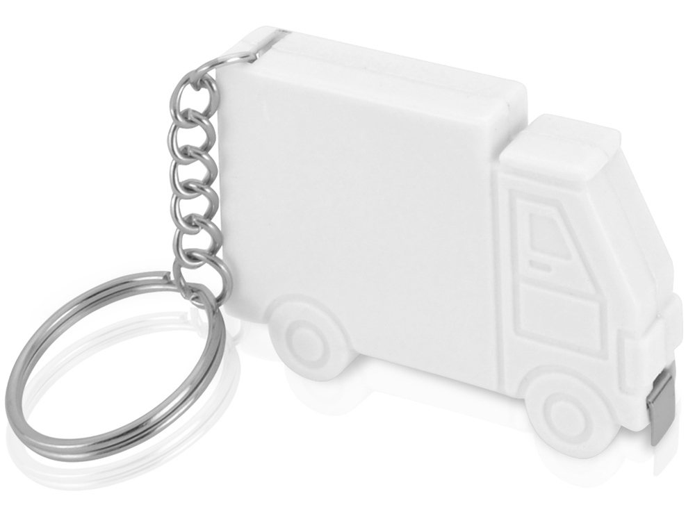 Брелок-рулетка Грузовик,1 м., белый-0