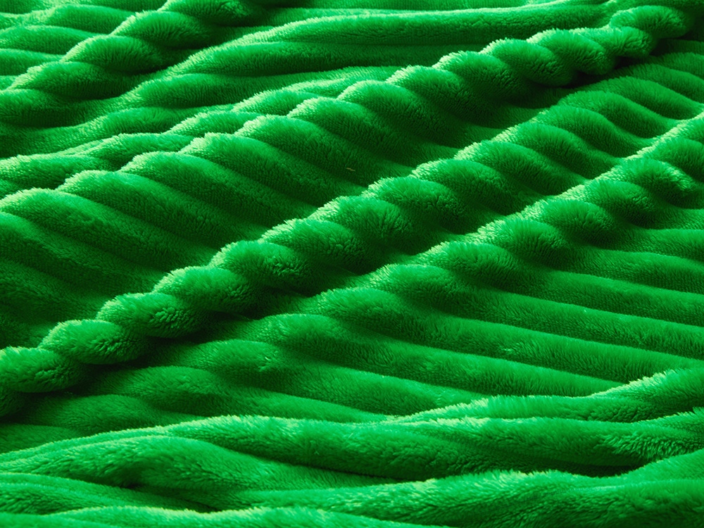 Плед Wave флисовый, зеленый-4