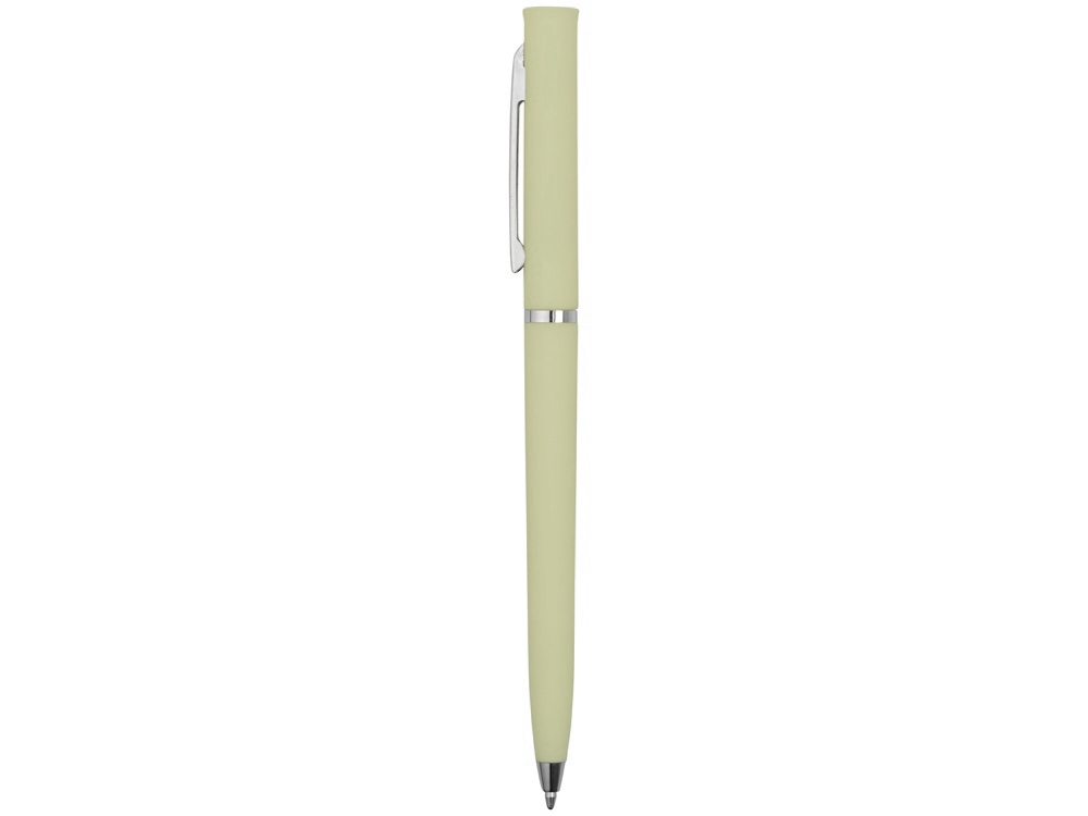 Ручка пластиковая шариковая Navi soft-touch, оливковый-2
