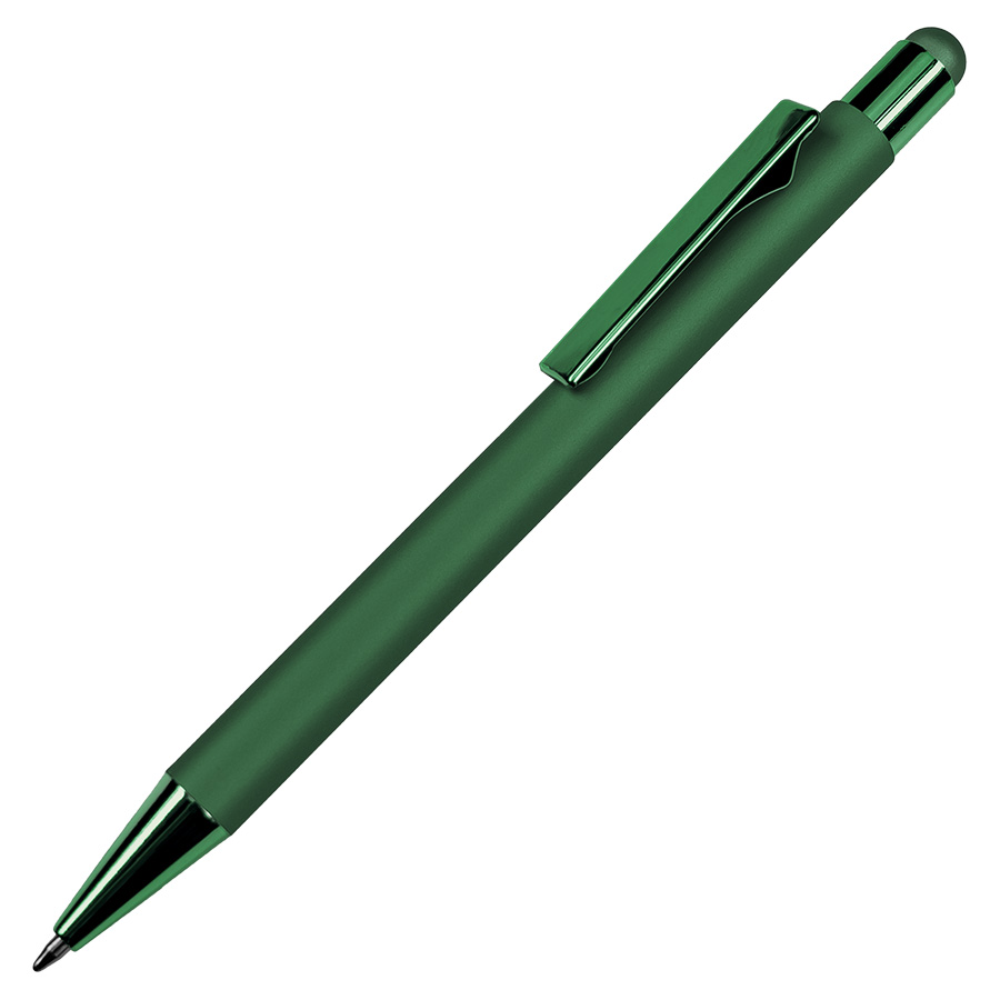 Ручка шариковая FACTOR COLOR со стилусом, зеленый-0