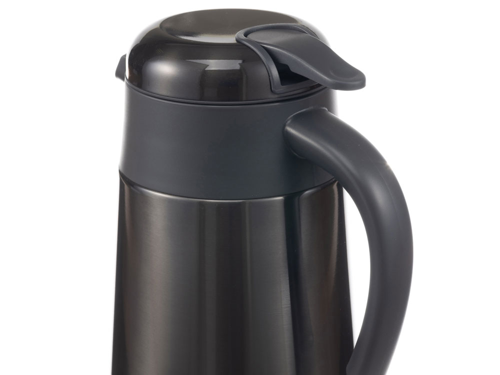 Термокофейник Stinger, 1,6 л, нержавеющая сталь, чёрный, 18 x 13,6 x 25,9 см-3