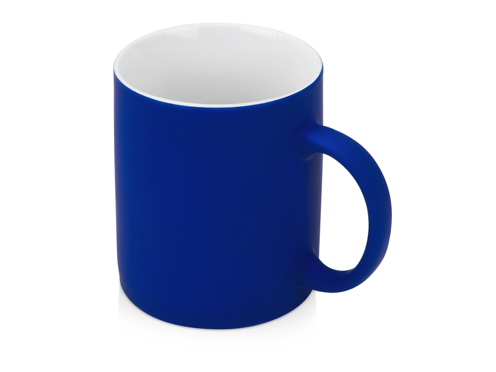 Кружка с покрытием soft-touch Barrel of a Gum, синий-0