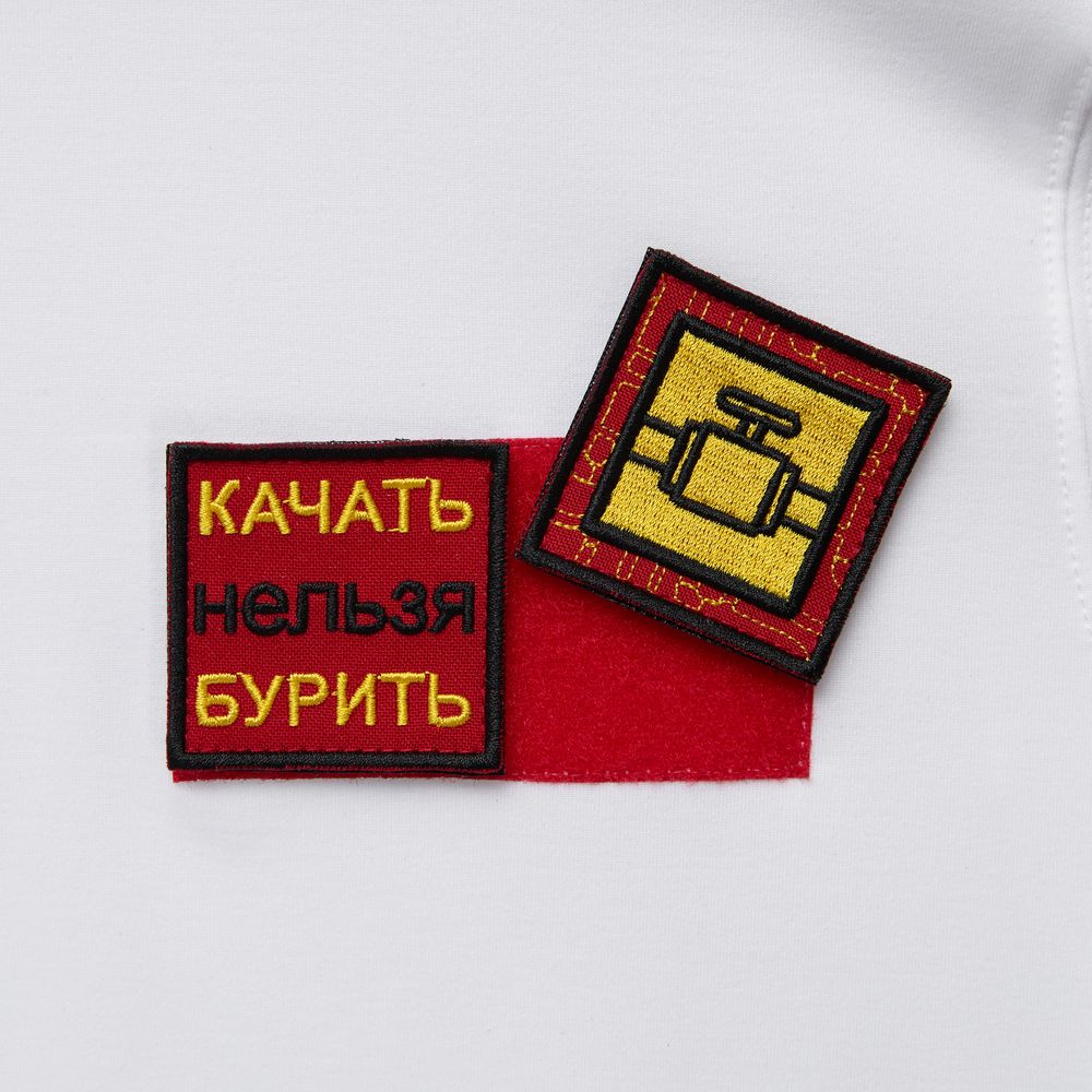 Основа Velkro S для крепления шевронов на липучке, красная-4