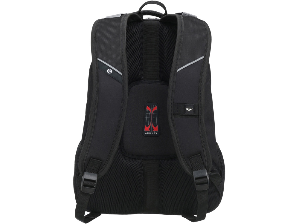 Рюкзак TORBER XPLOR с отделением для ноутбука 15, чёрный, полиэстер 600D, 35x20x47 см, 33л-3