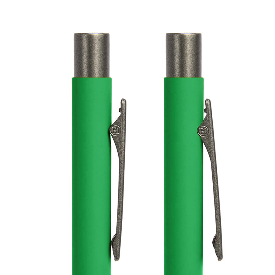 Ручка шариковая FACTOR, зеленый, серый-2