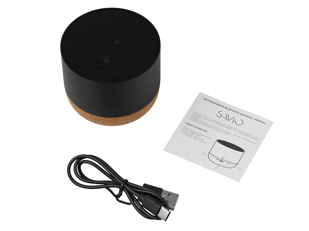 Беспроводная колонка Montii, 3 Вт, черный-4