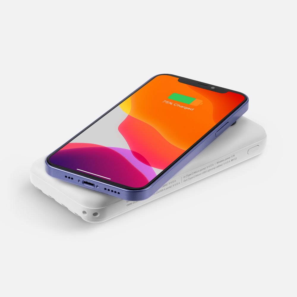 Аккумулятор Omni Qi 10000 мАч, ver.2, белый-5