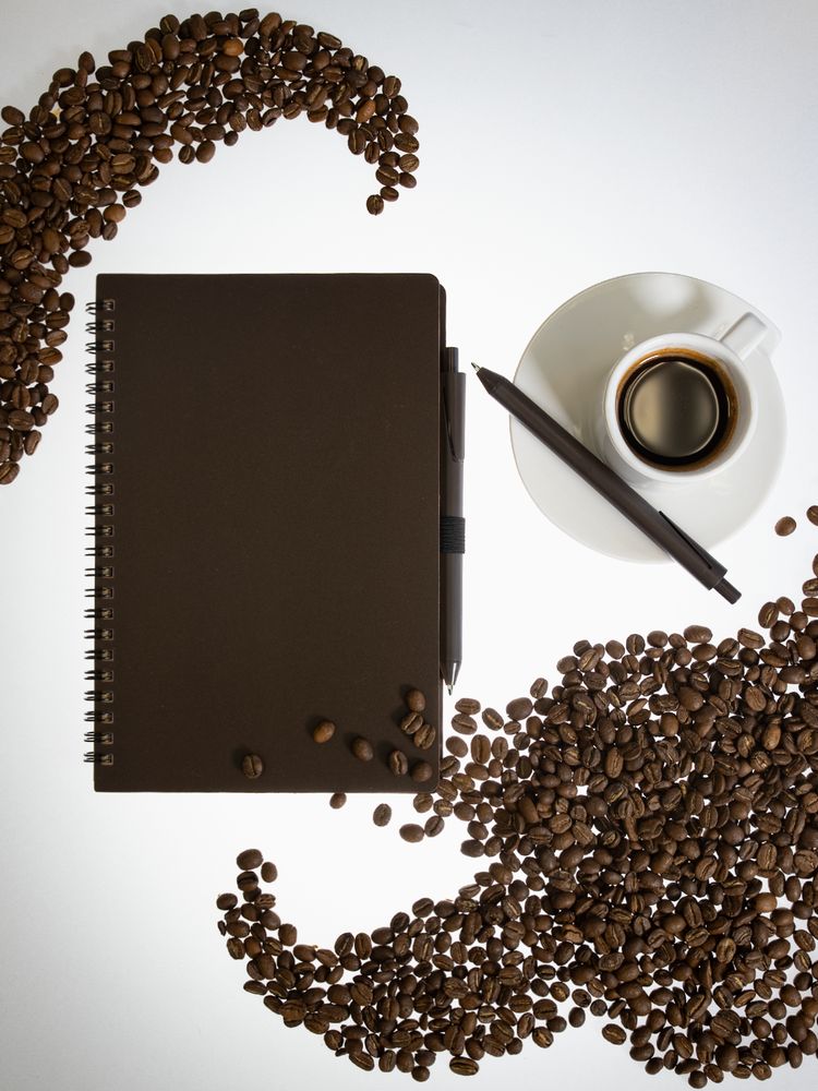 Блокнот на спирали Coffeist, коричневый-4