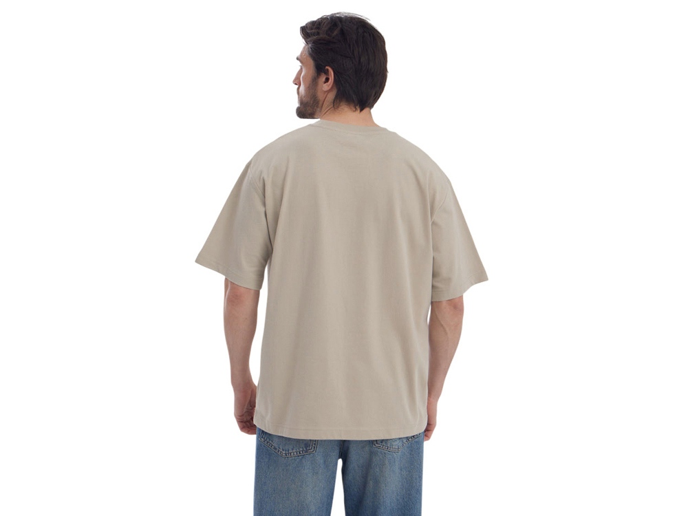 Футболка Kyoto из джерси 180 г/м2 с пич отделкой, унисекс, оливковый-3