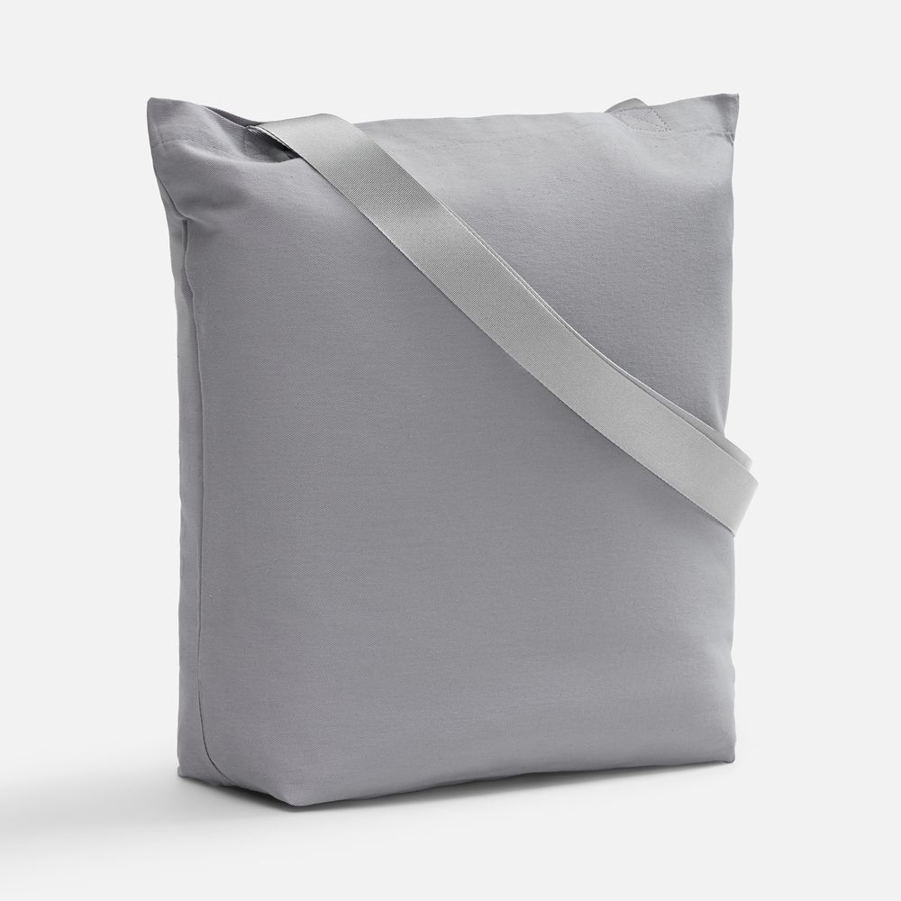 Шопер B5, серый с широкими серыми ручками-0