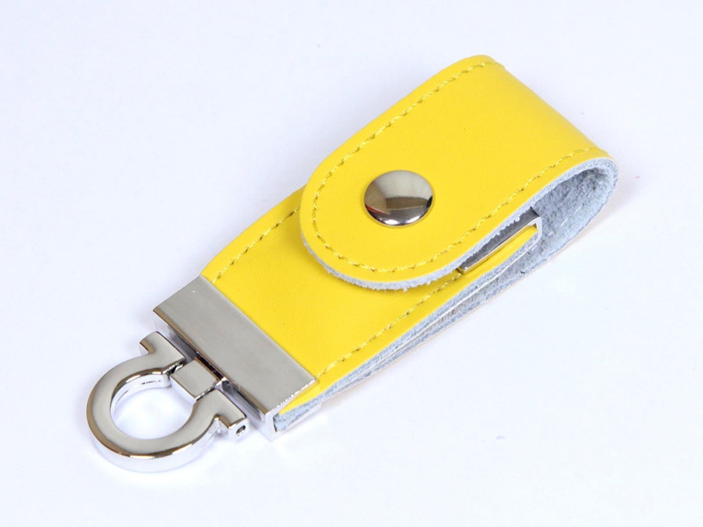 USB-флешка на 16 Гб в виде брелка, желтый-1