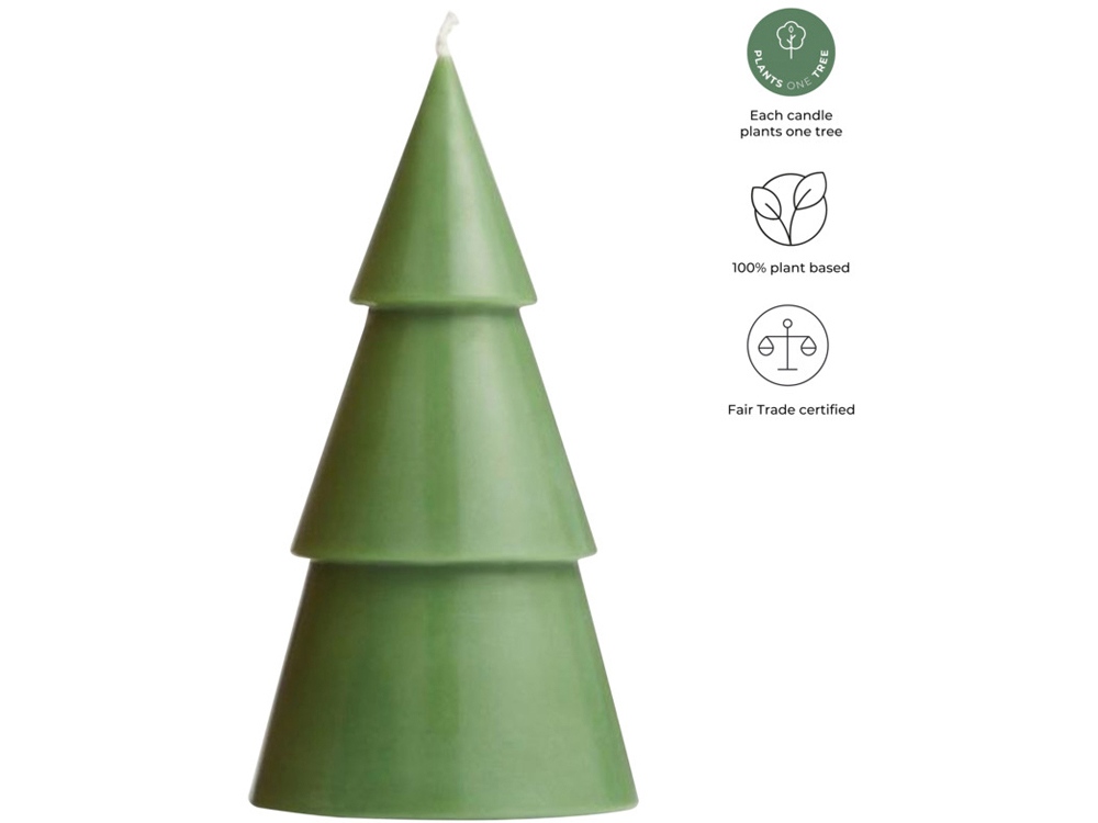 Orginal Home рождественская елочная свеча матча - L - Зеленый яркий-1