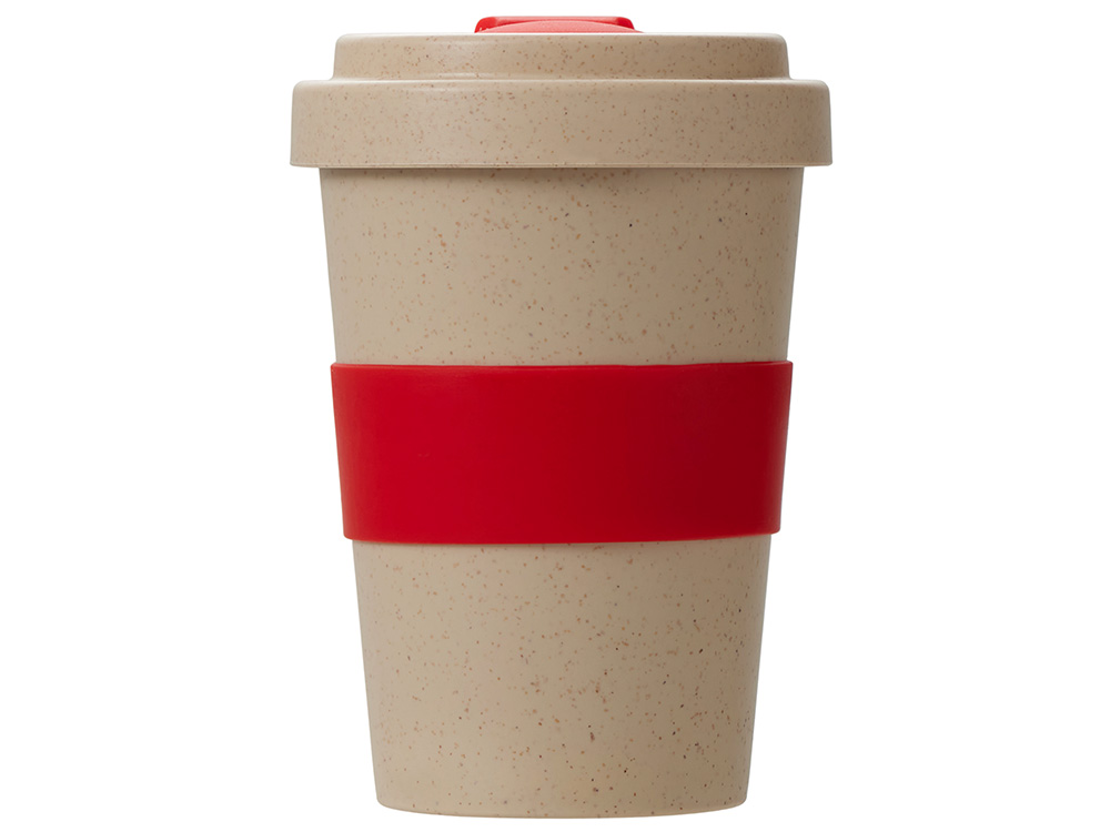 Стакан из пшеничного волокна Flava, красный-3