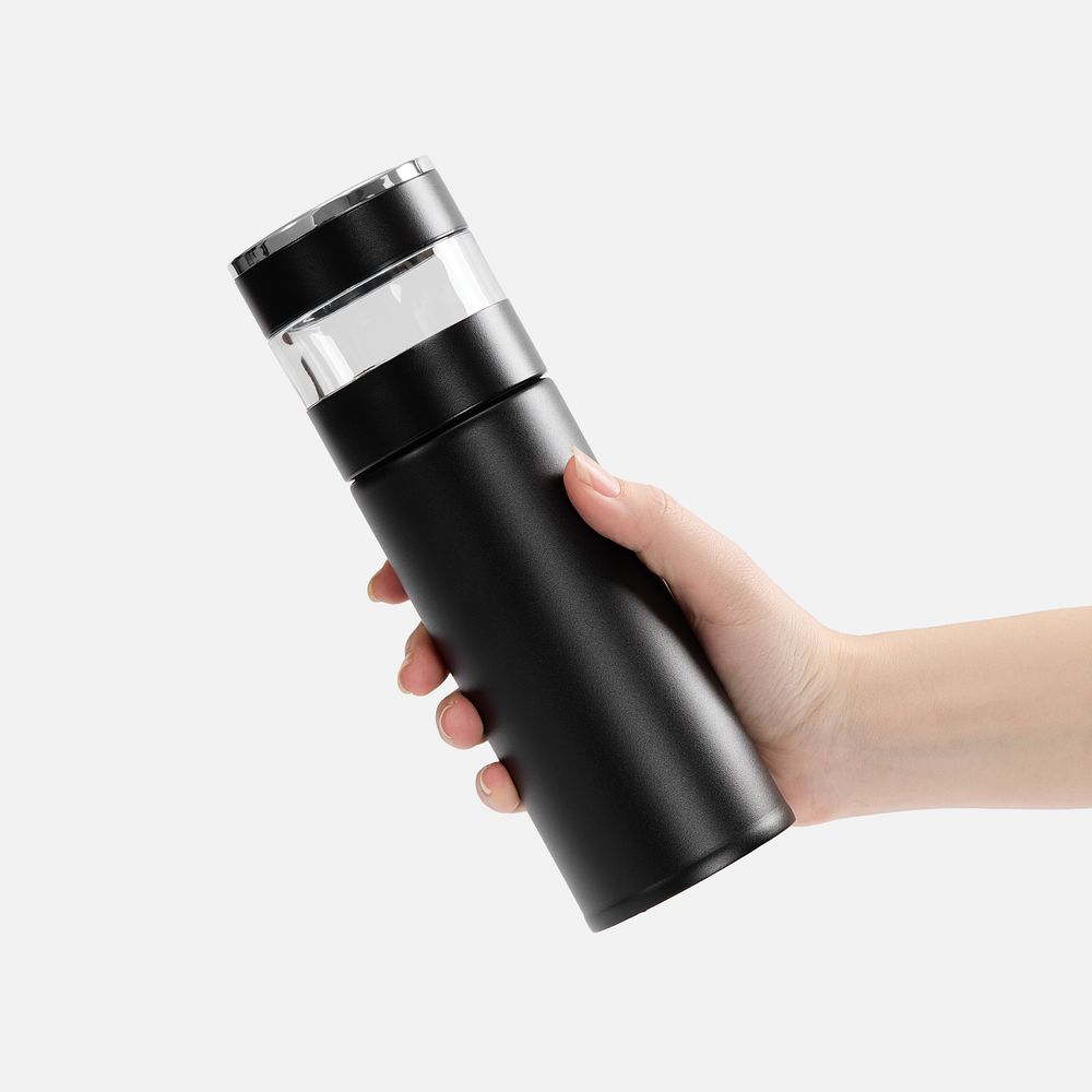 Смарт-бутылка с инфьюзером Thermory ver.2, черная-3