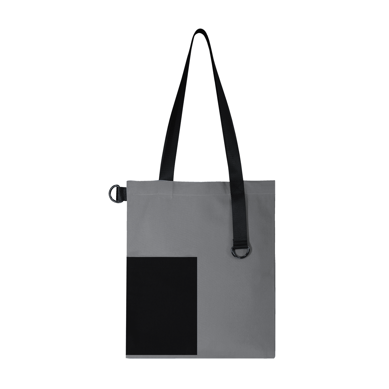 Набор Superbag Color kit: шоппер с обвесом (серый с чёрным)-3