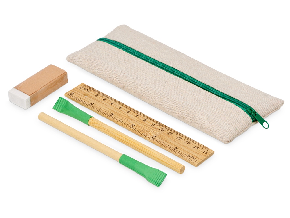 Канцелярский набор Bilbao, зеленый-0