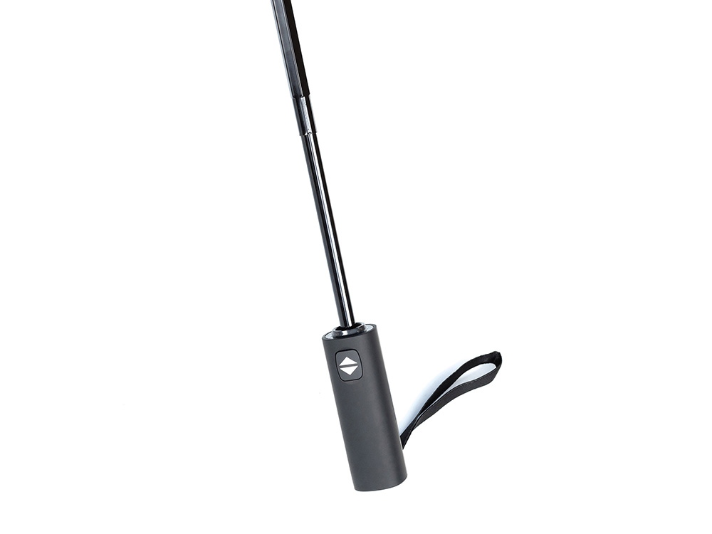 Зонт складной мужской TORBER, автомат, 3 сложения, синий, каркас сталь/файбергласс, эпонж, пластиковая ручка, диаметр 103 см-5