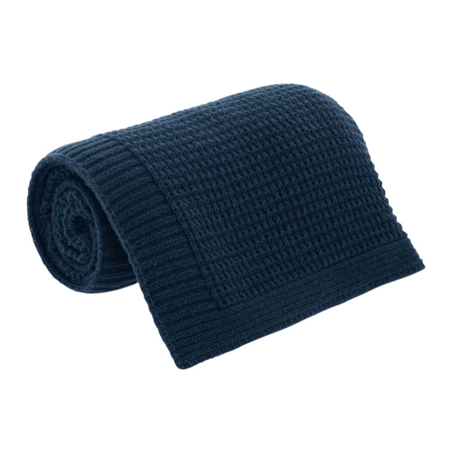 Плед Мальта Софт (Malta Soft) вязаный, 160*90 см, синий-1