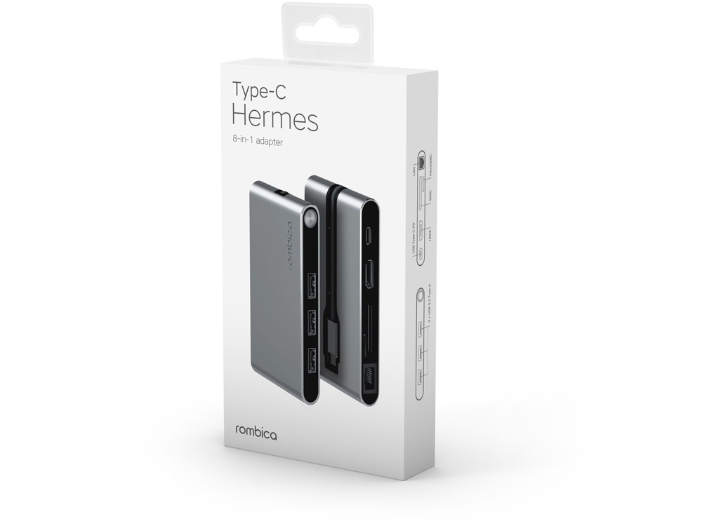 Хаб USB Rombica Type-C Hermes Black-4