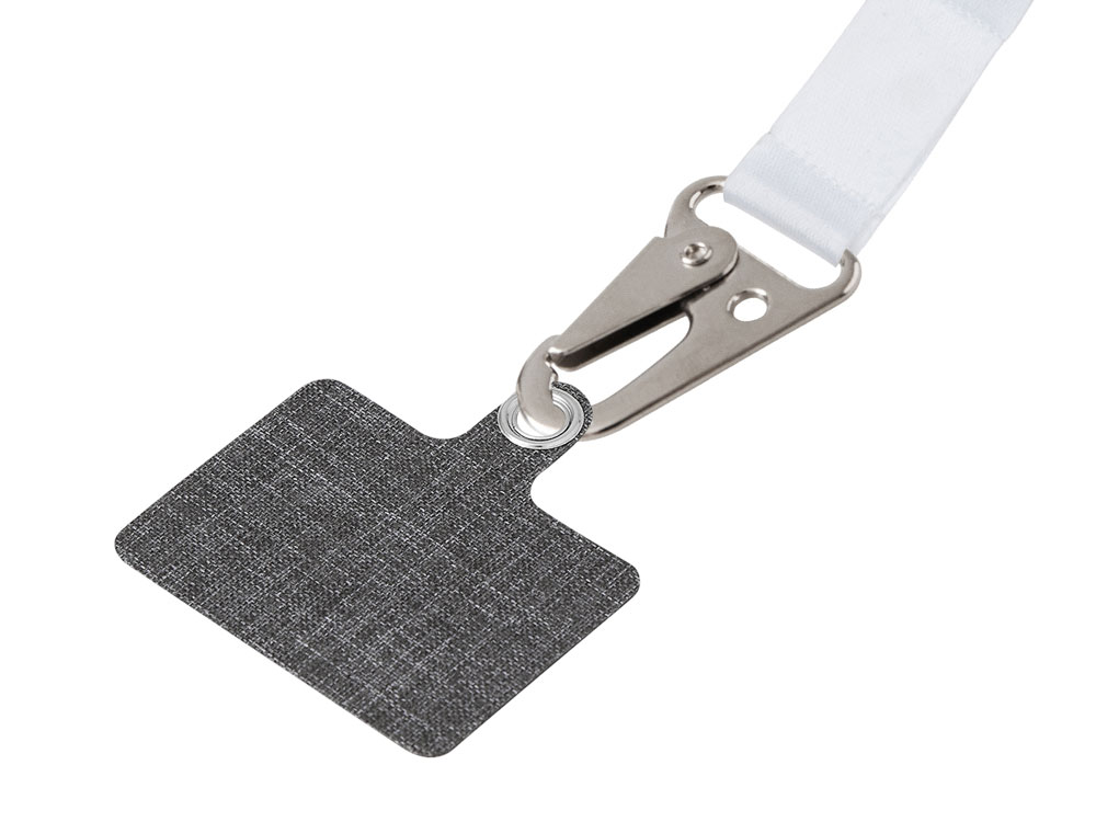 Ланъярд 2,5 см под сублимацию с большим карабином и большим держателем для телефона из ПЭ-3