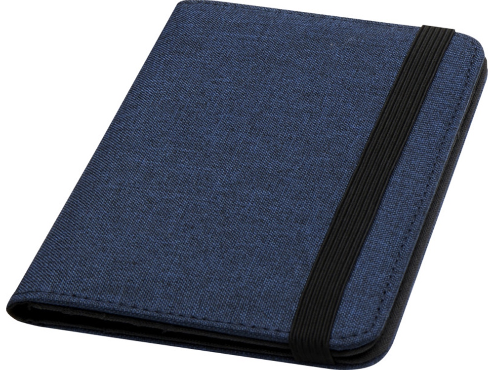 Ross Держатель паспорта с RFID-защитой из переработанного PET-пластика, сертифицированного согласно GRS - navy-0