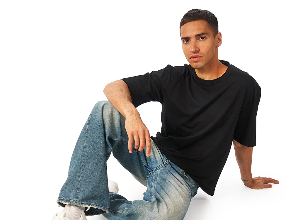 Футболка оверсайз Liyon унисекс, черный-3