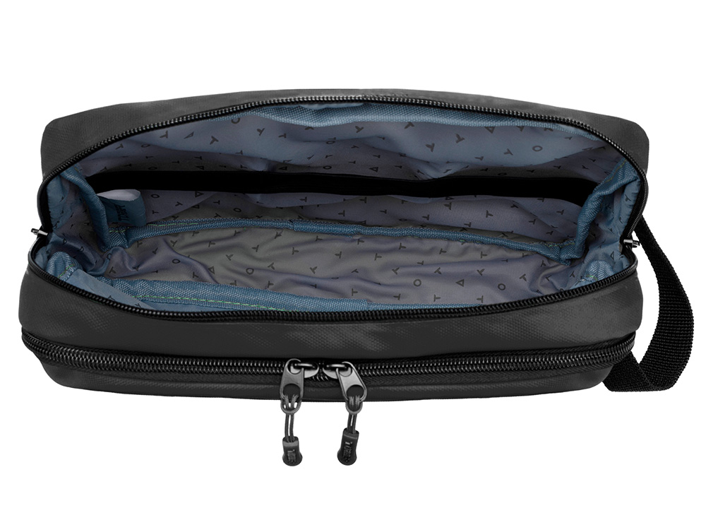 Несессер TORBER Mobi, черный, полиэстер 900D с PU покрытием, 27 х 18 х 6 см-4