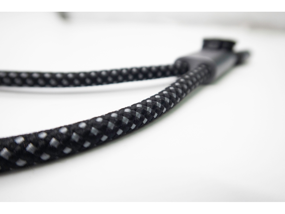 Ремешок-держатель для телефона с зарядным кабелем USB-C - USB-C Lany Wristband Charge Eco, серый-23