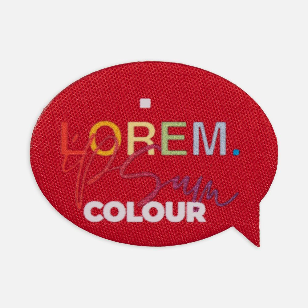 Наклейка тканевая Lunga Bubble, M, красная-2