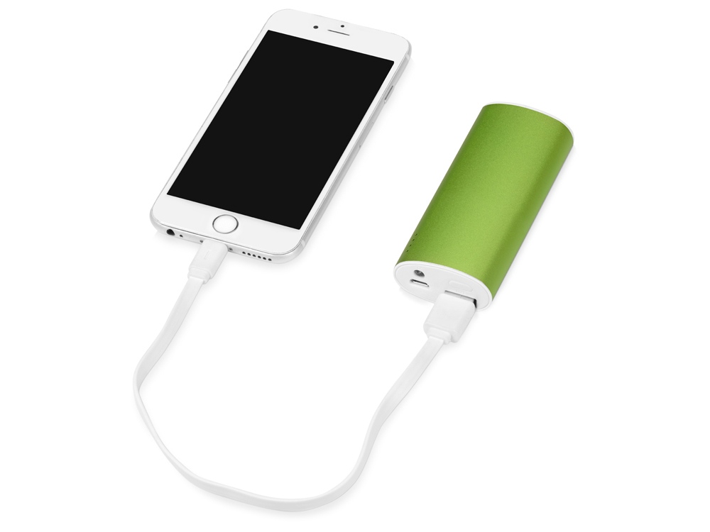 Портативное зарядное устройство Квазар, 4400 mAh, зеленое яблоко-1