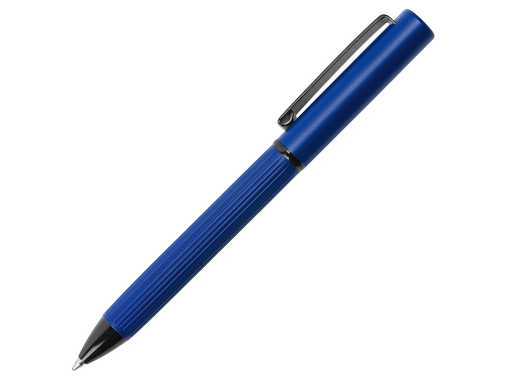 Набор блокнот в гибкой обложке А5 и металлическая шариковая ручка Nabokov, синий-9