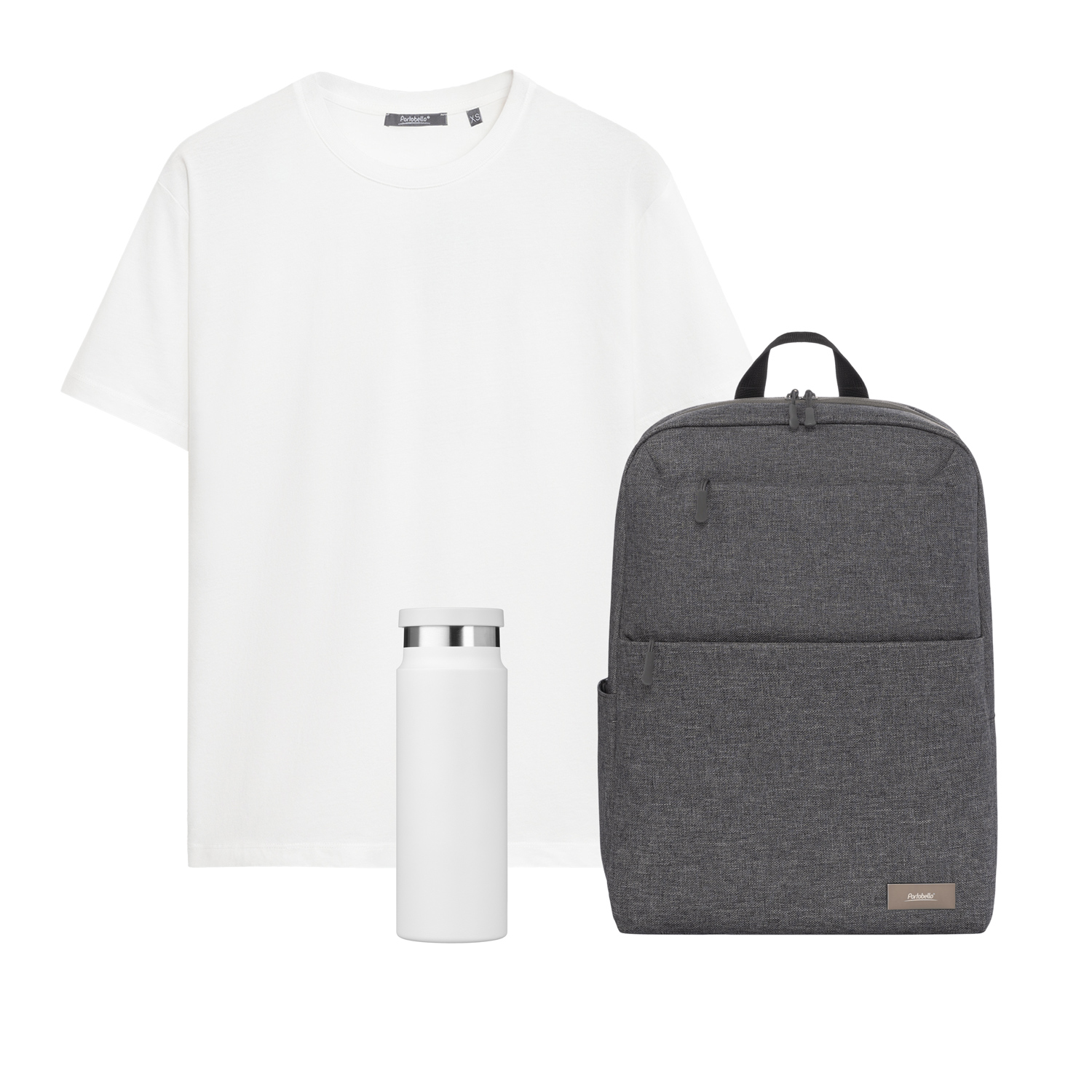 Набор с одеждой Крис (KRIS) (футболка, рюкзак, бутылка), белый, M-0